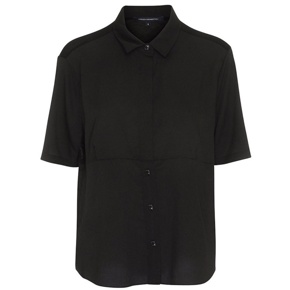 French Connection Short Sleeve Blouse - Picture 8 of 8